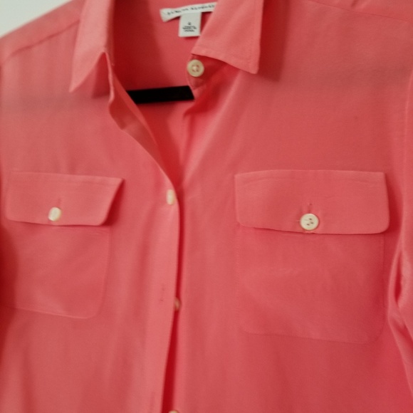 Banana Republic Sheer Button Up Top - Picture 3 of 7